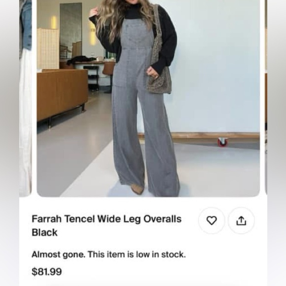 Brown Tie Strap Adjustable Overalls
